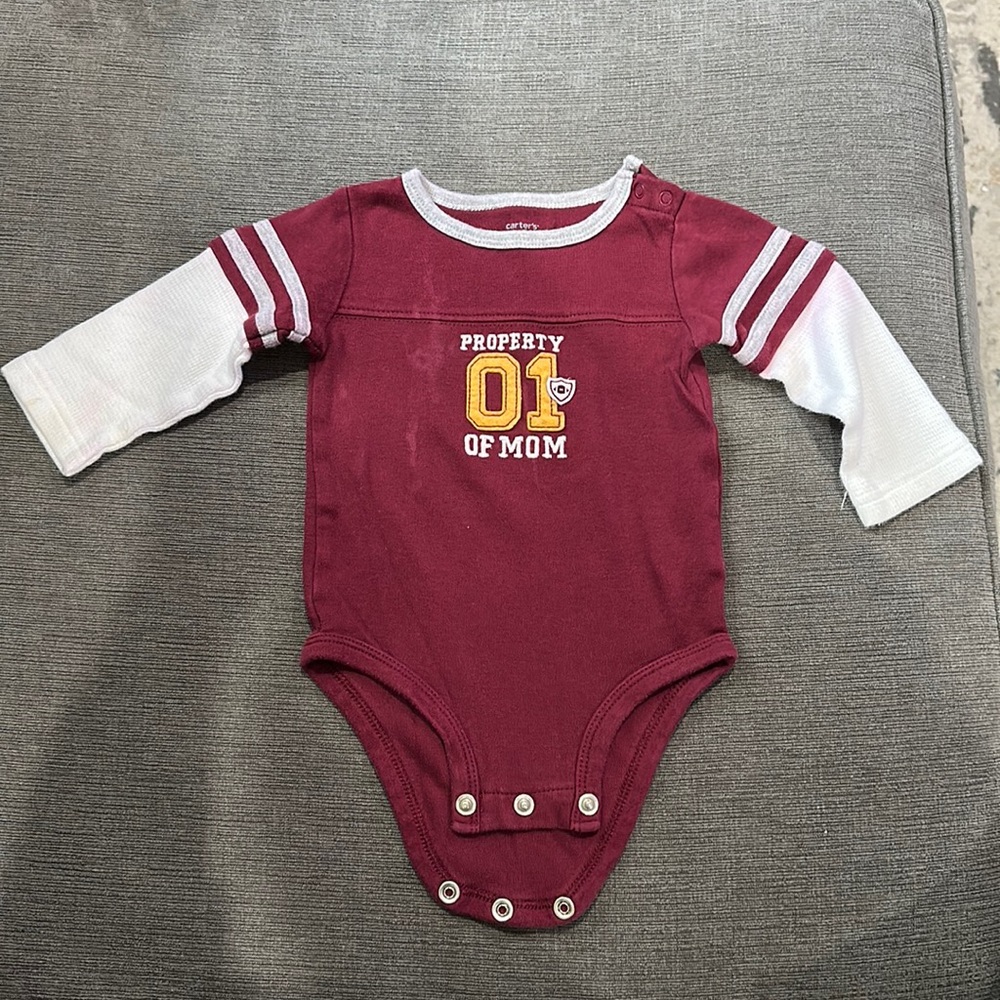Baby onesie, carters brand, size 9 months